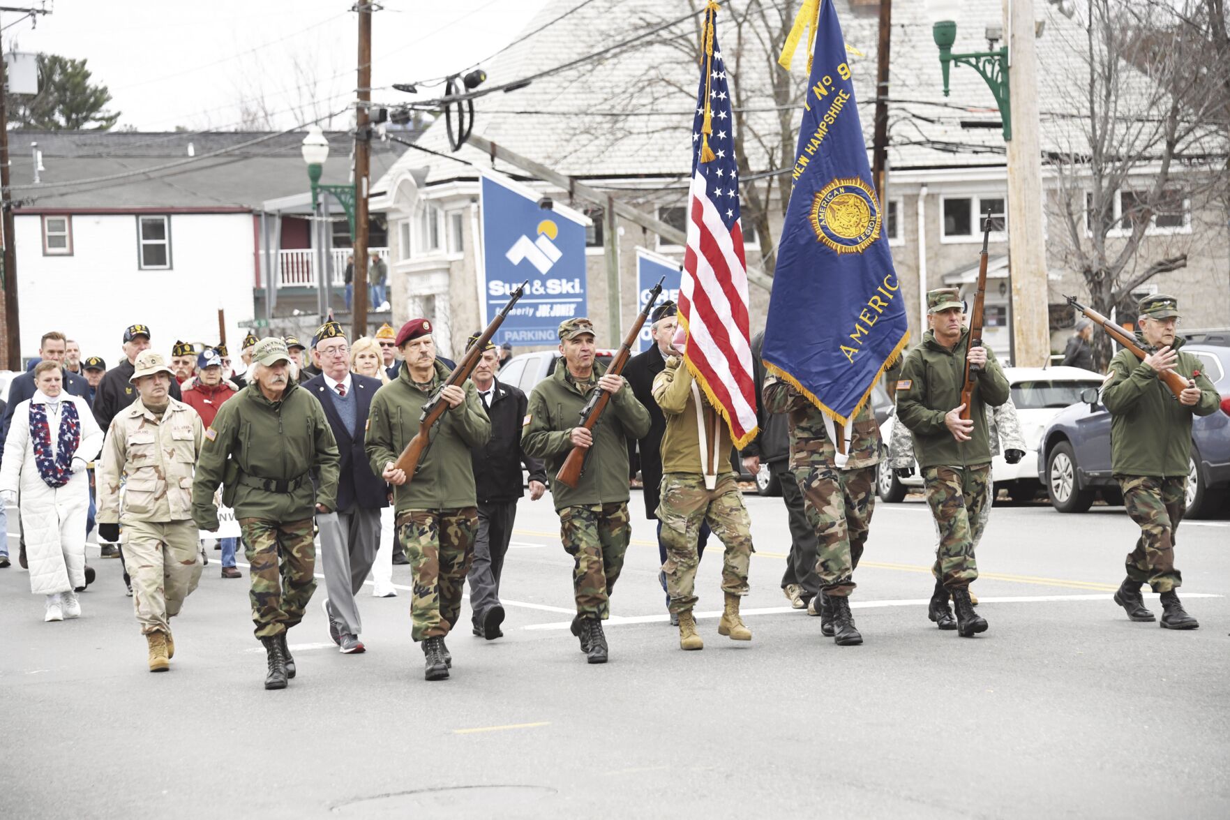 Veterans Day parade in North Conway on Thursday